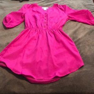 Pinkish purple button up mini dress